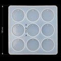 9 cavity round keychain mould