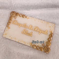 Floral Resin Name Plate