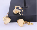 Golden Small Earring Base For Resin