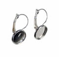 Silver Small Earring Base For Resin