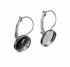 Silver Small Earring Base For Resin