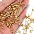 20 pieces ear post studs with hanging hole