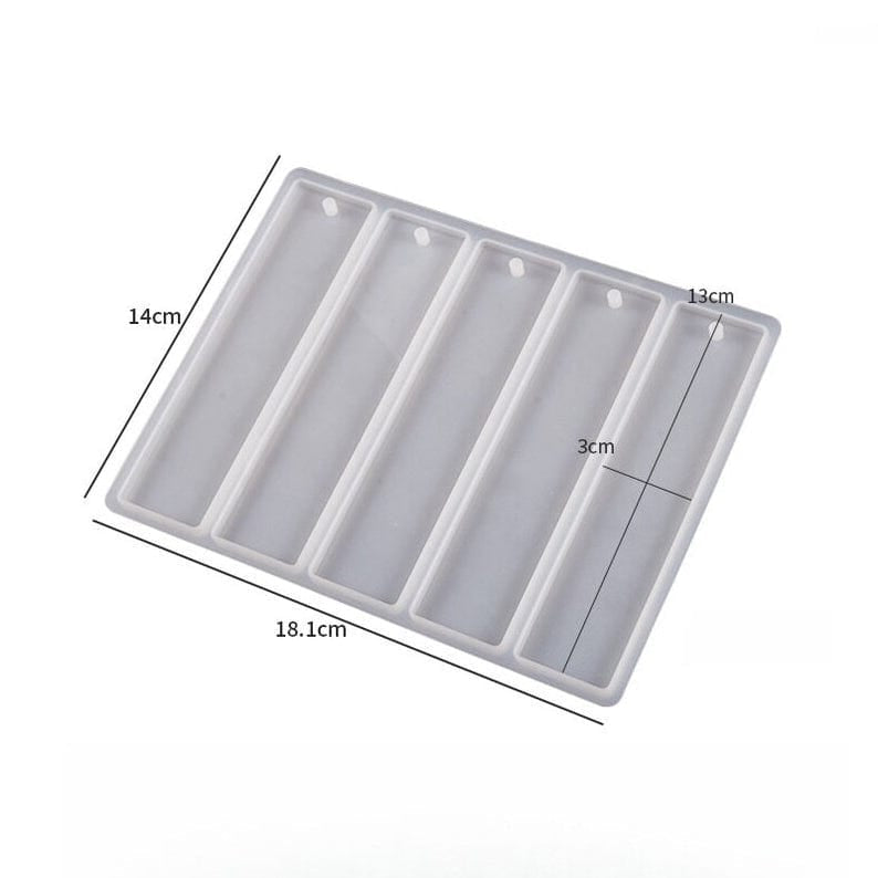 5 Cavity Book Mark Mould