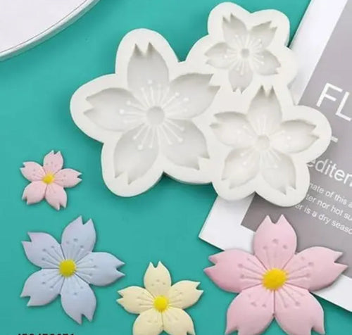 3 in 1 3D flower mould