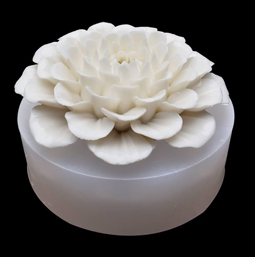 3D Bloom Flower Candle Mould