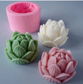 3D Lotus Shape Flower Candle Mould