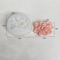 3D Rose Flower Candle Mould (184)