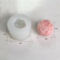 3D Rose Flower Candle Mould (181)