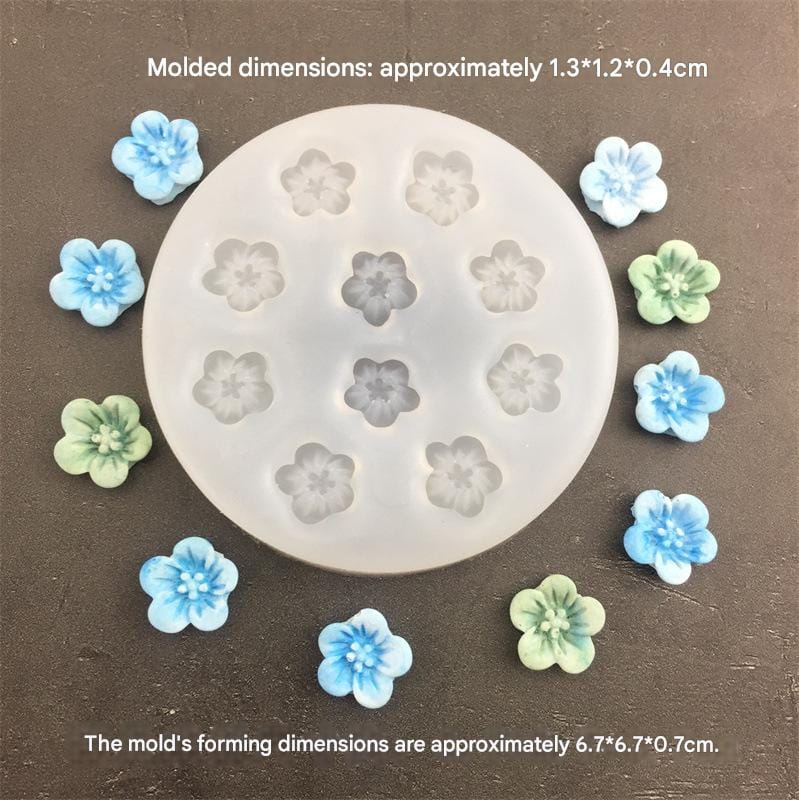 3D Small Flower Candle Mould (198)