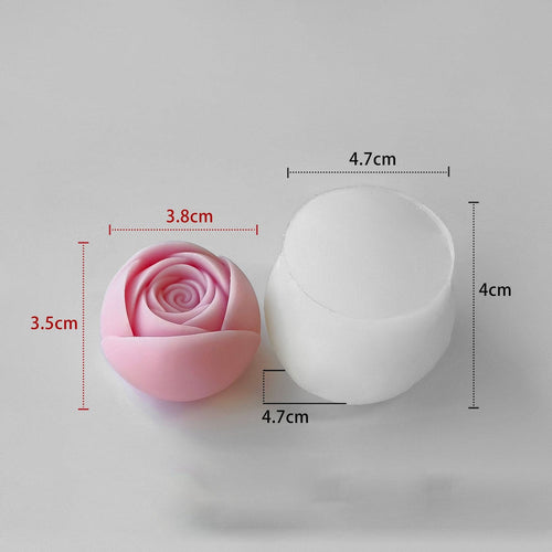 3D Rose Candle Mould (151)