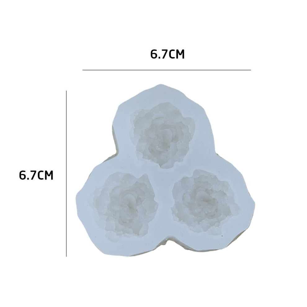 3 Cavity Flower Candle Mould [170]