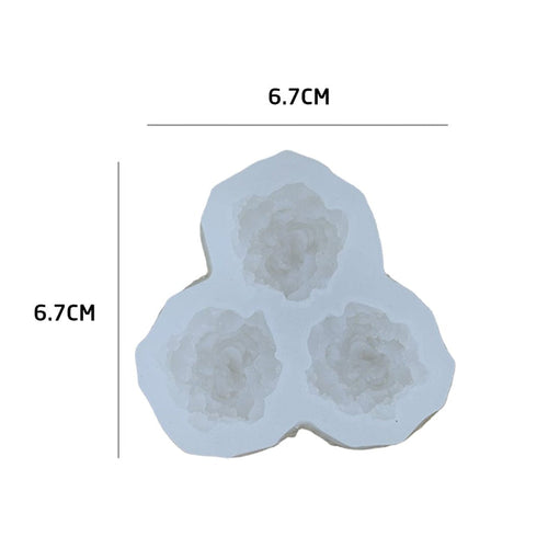 3 Cavity Flower Candle Mould [170]