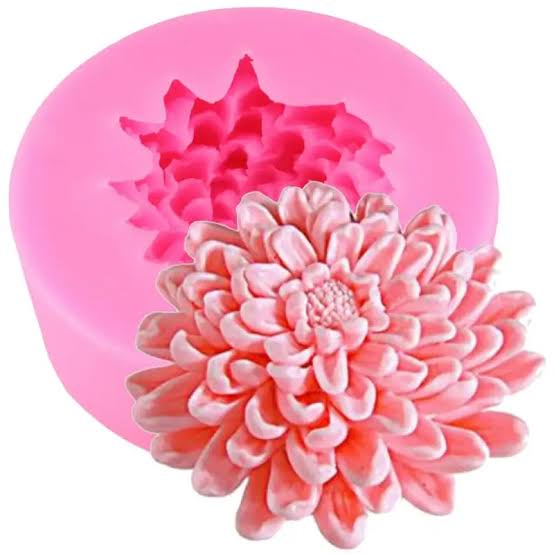 3D Chrysanthemum Flower Candle Mould (205)