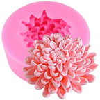 3D Chrysanthemum Flower Candle Mould (205)