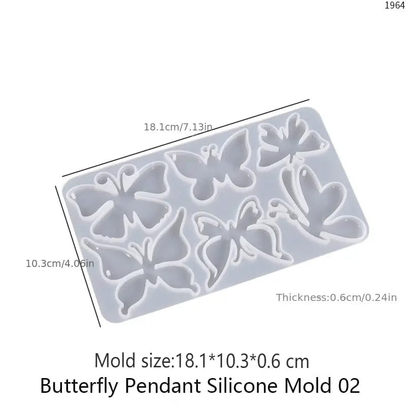 Butterfly  keychain Silicon Mould