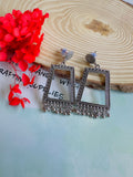 Resin jhumka base silver