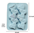 2 cavities heart candle mould