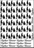 Love forever Resin color sticker