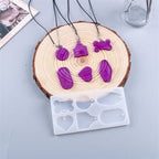 2 cavities bon tag or keychain mould