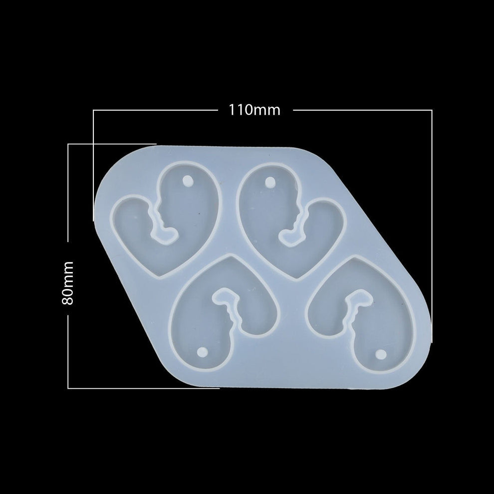 Mother baby keychain mould