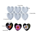 6 Cavity Heart Keychain And Earing Mould