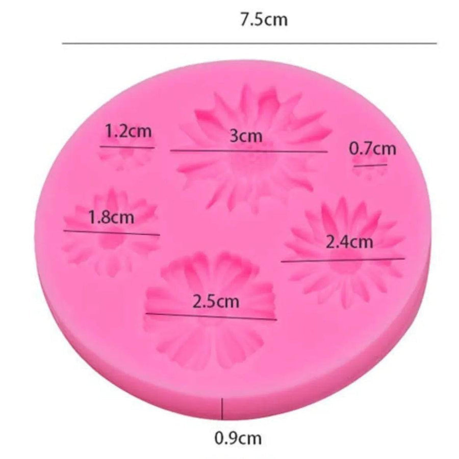 3D clay flower mould
