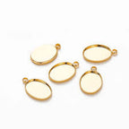 Oval  pendent bezel