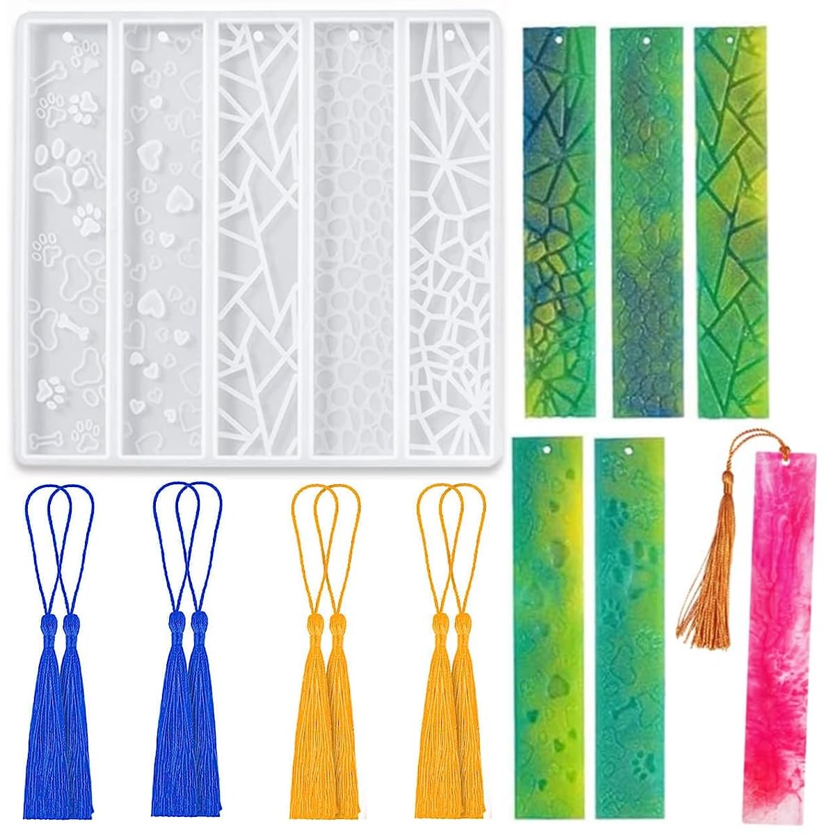 5 in 1 Book mark mould