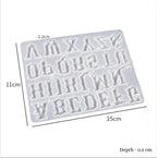 Gothic Letter Alphabet Charm Mould