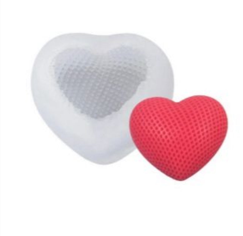 Woven Heart Candle Mould