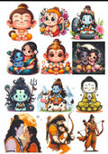 Resin color sticker