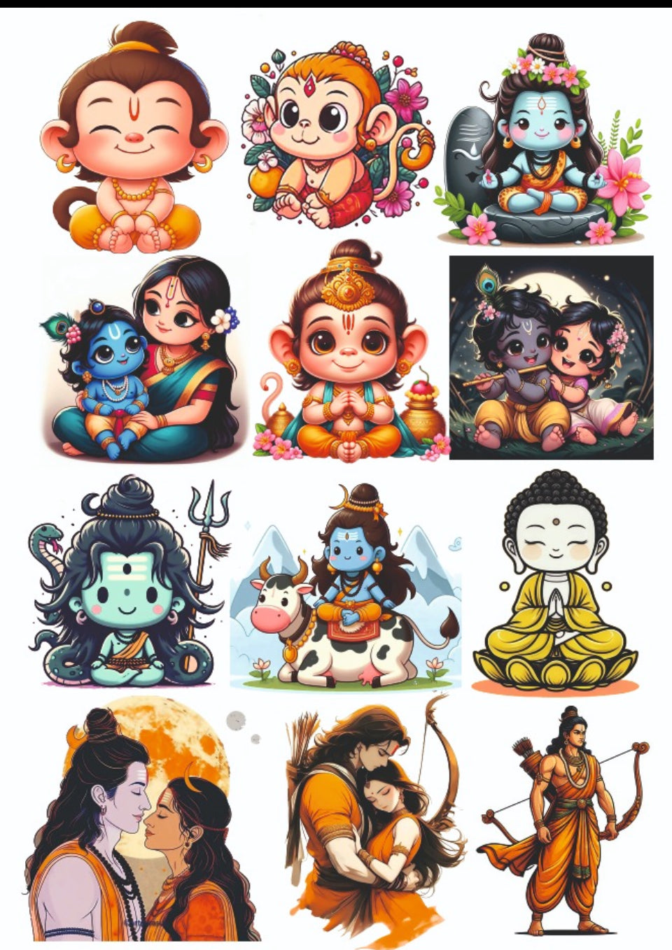Resin color sticker