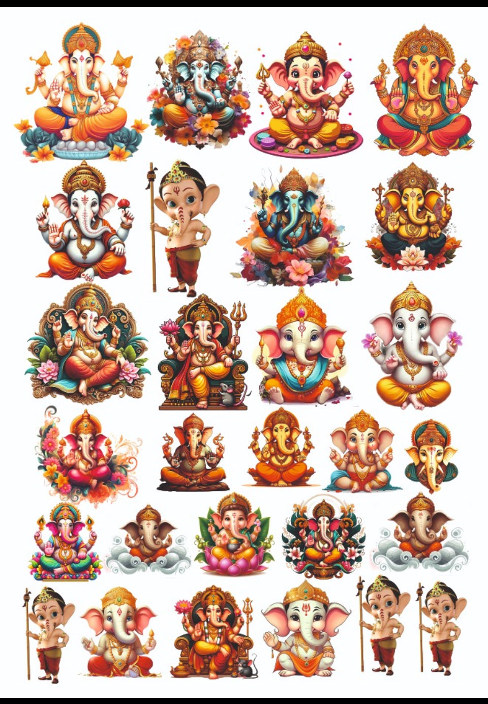 Resin color sticker