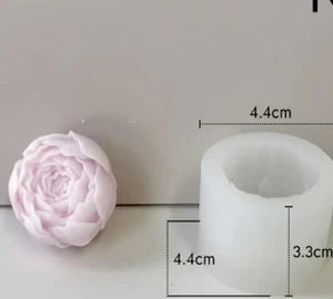 Close Peony 3D Flower Mould
