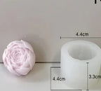 Close Peony 3D Flower Mould