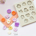 11 Cavity Small 3D Flower Mould
