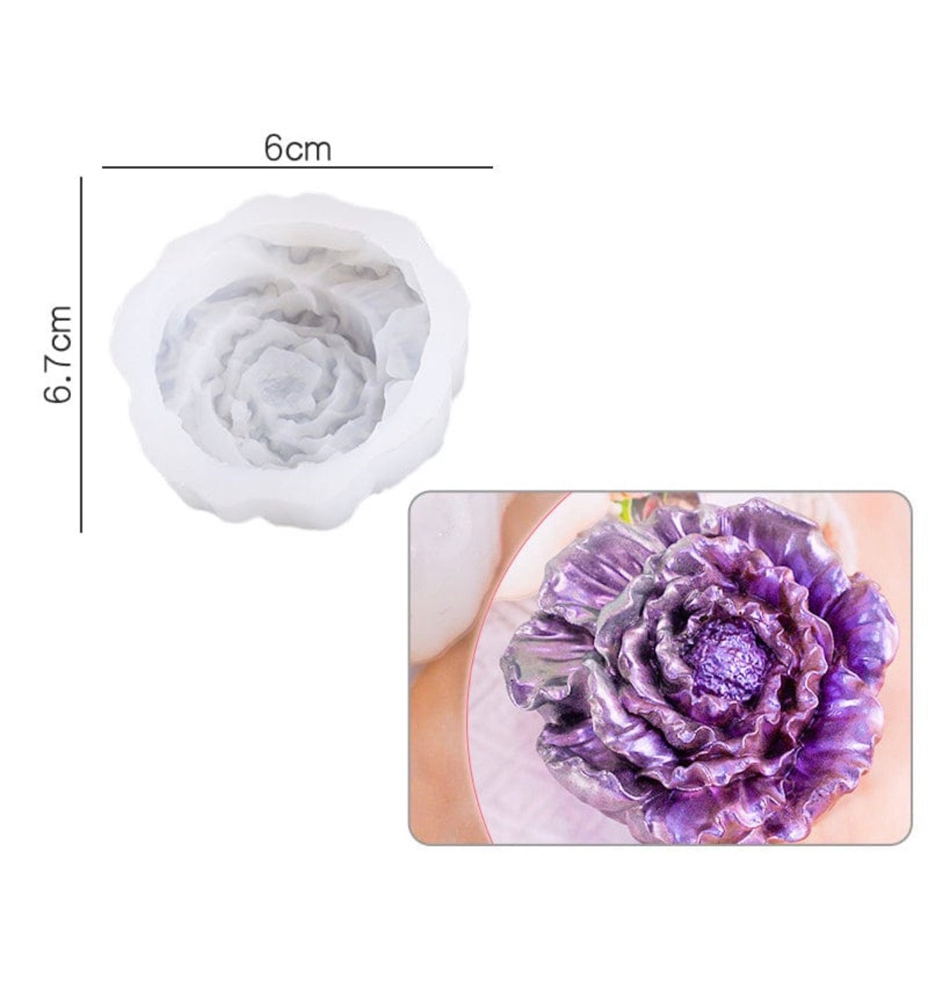 Peony 3D Flower Mould (741)