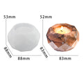 Round diamond cut t-light or candle mould