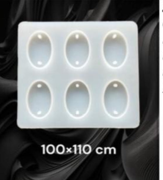 Oval  rakhi mould