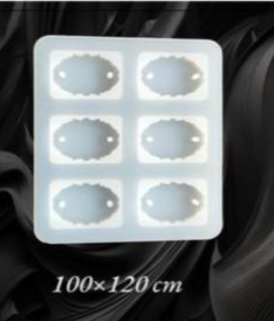 Oval agate rakhi mould