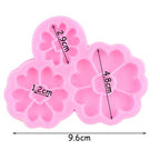 3 in 1 3D flower mould