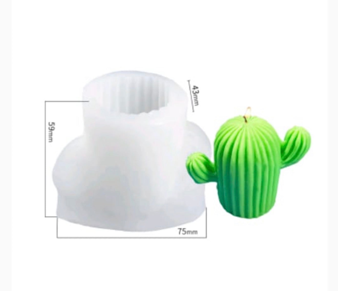 Cactus Candle Mould