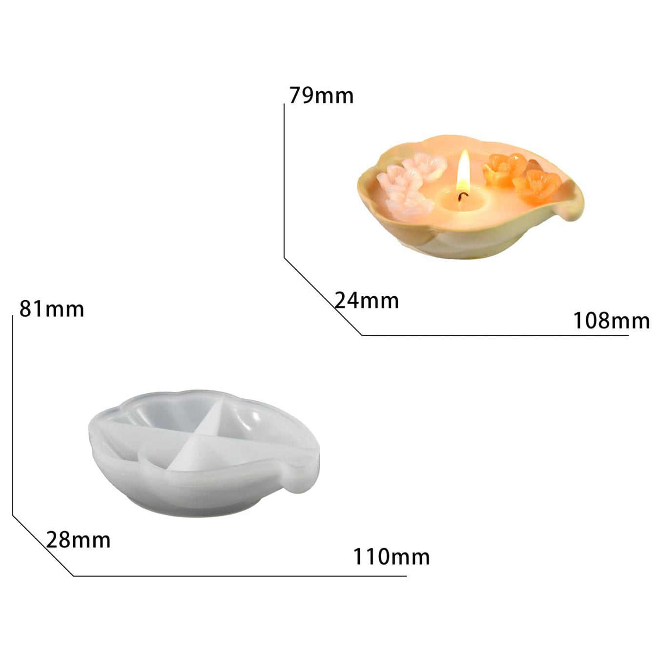 Cloud Shape Candle Bowl Mould