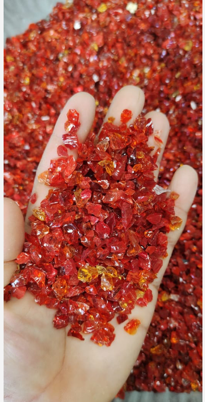 Red Glass Stone
