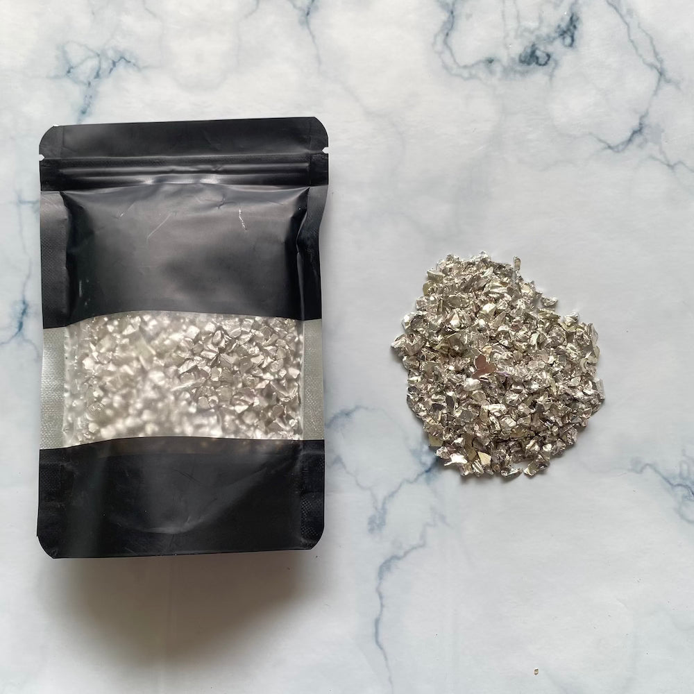 Electroplated silver Chunks )