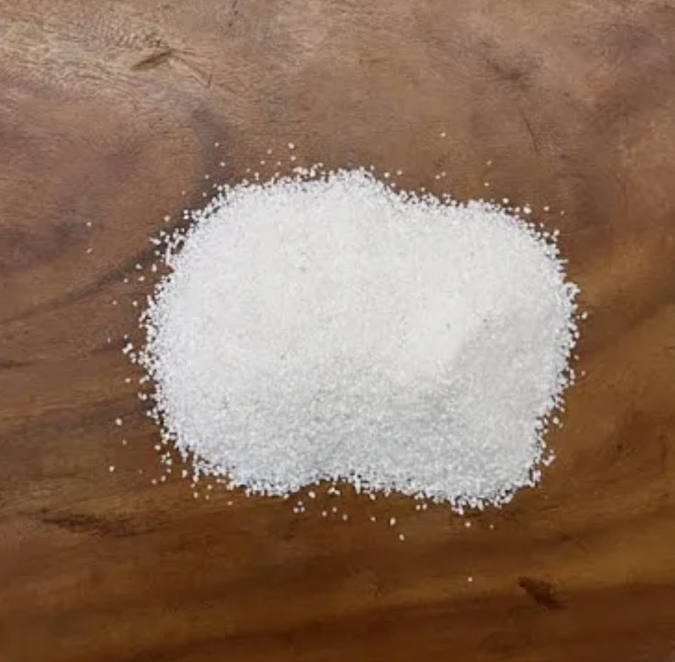 White druzy sand