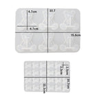 2 pieces teddy mould set