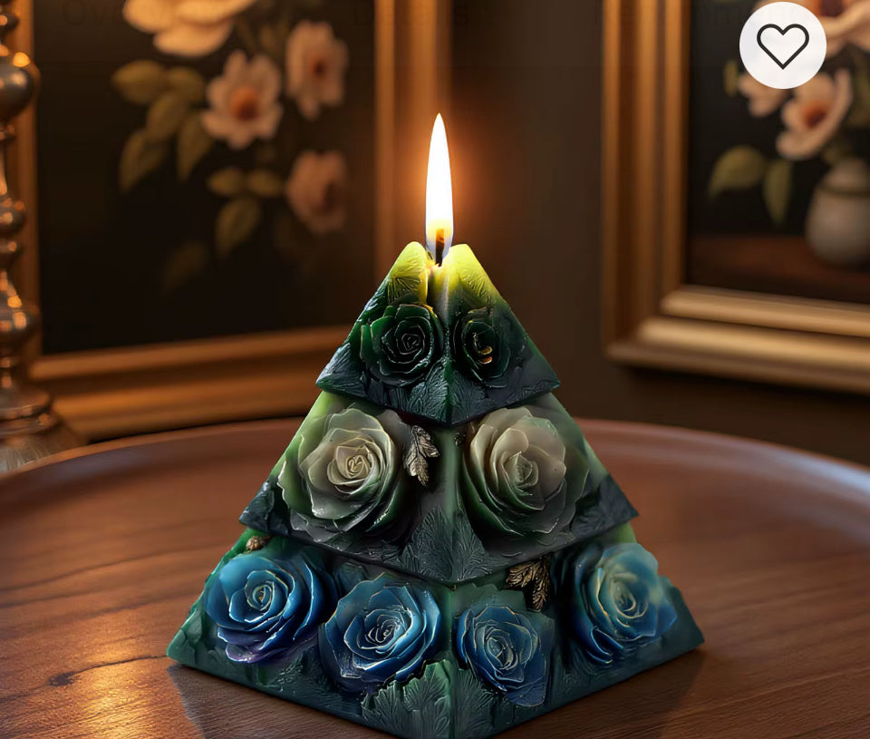 3D Psychic Flower Candle Mould (1009)