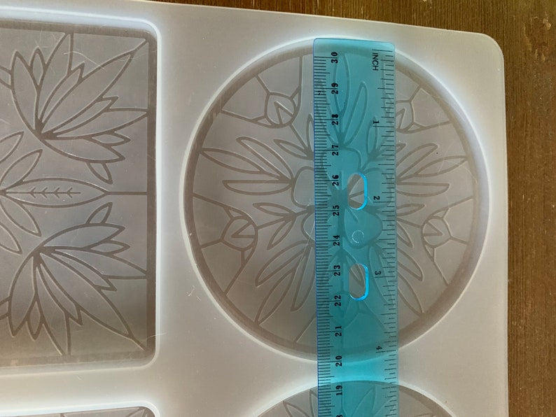 Floral Mandala Design Coaster Mould