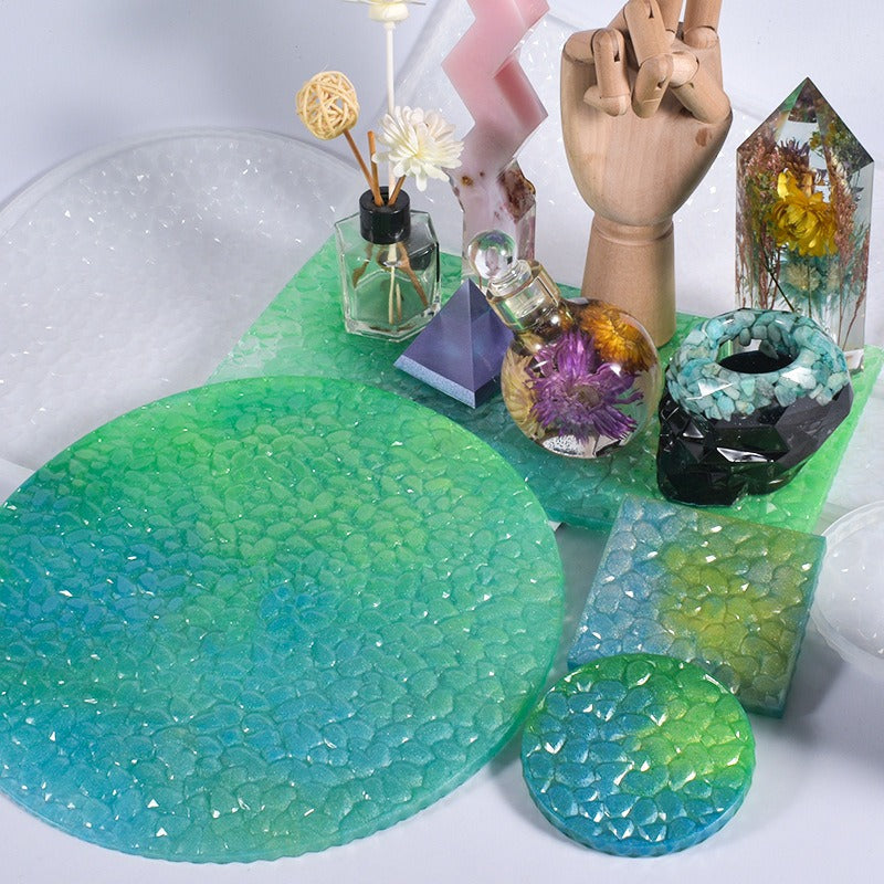 Druzy Round Tray Mould